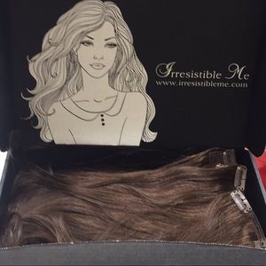 Chocolate brown 16’ hair extensions barely used